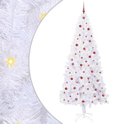 Vidaxl kunstkerstboom met 300 led wit 240 cm pvc en staal - afbeelding 2