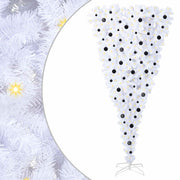 Vidaxl kunstkerstboom met 300 led wit 240 cm pvc en staal - afbeelding 2