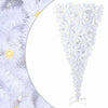 Vidaxl kunstkerstboom met 300 led wit 240 cm pvc en staal