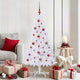 Vidaxl kunstkerstboom wit 150 cm pvc en staal