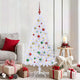 Vidaxl kunstkerstboom wit 150 cm pvc en staal