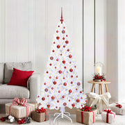 Vidaxl kunstkerstboom met 300 led wit 180 cm pvc en staal - afbeelding 1