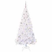 Vidaxl kunstkerstboom met 300 led wit 180 cm pvc en staal - afbeelding 3