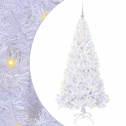 Vidaxl kunstkerstboom met 300 led wit 180 cm pvc en staal - afbeelding 2