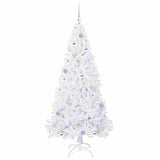 Vidaxl kunstkerstboom met 300 led wit 180 cm pvc en staal - afbeelding 3