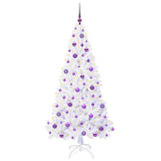 Vidaxl kunstkerstboom met 300 led wit 180 cm pvc en staal - afbeelding 3