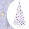 Vidaxl kunstkerstboom met 300 led wit 210 cm pvc en staal