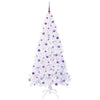 Vidaxl kunstkerstboom met 300 led wit 210 cm pvc en staal