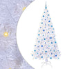 Vidaxl kunstkerstboom met 300 led wit 210 cm pvc en staal