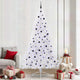 Vidaxl kunstkerstboom wit 240 cm pvc en staal