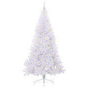 Vidaxl kunstkerstboom wit 240 cm pvc en staal - afbeelding 3