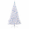 Vidaxl kunstkerstboom met 300 led wit 240 cm pvc en staal