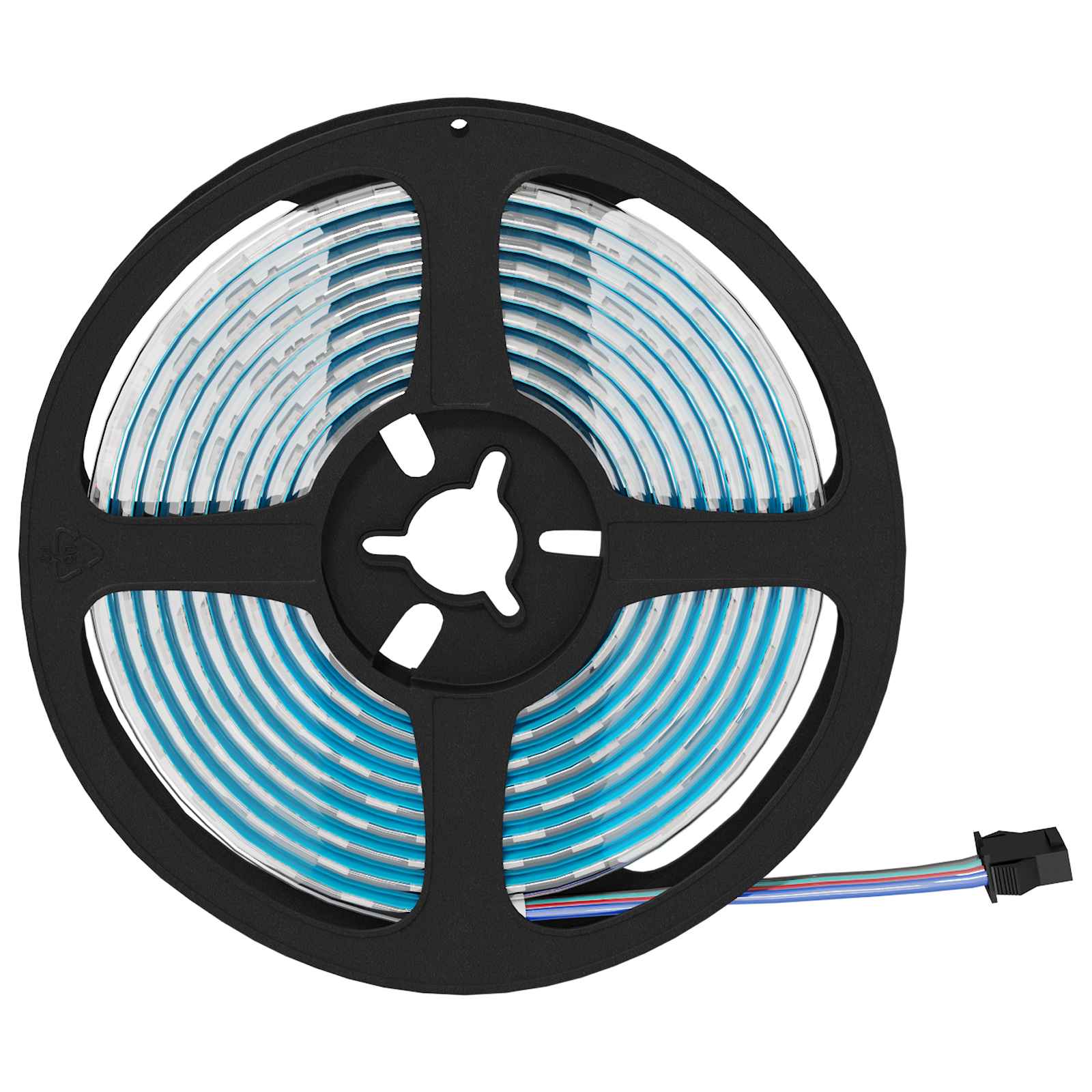 Vidaxl led-strip 2 pcs zwart en transparant 210 x 0,8 x 0,3 cm