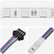 Vidaxl led-strip 2 st zwart en wit koper en kunststof - afbeelding 3