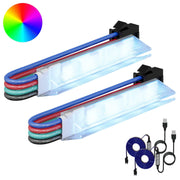 Vidaxl led-strip 2 st zwart en wit koper en kunststof - afbeelding 1