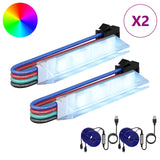 Vidaxl led-strip 2 st zwart en multikleur koper en kunststof - afbeelding 2