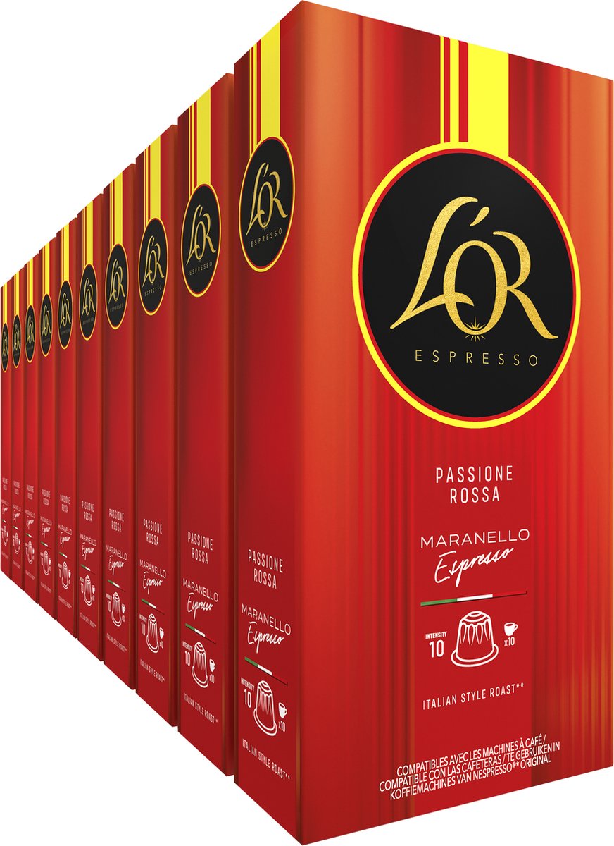 L'or espresso maranello koffiecups - 10 x 10 capsules