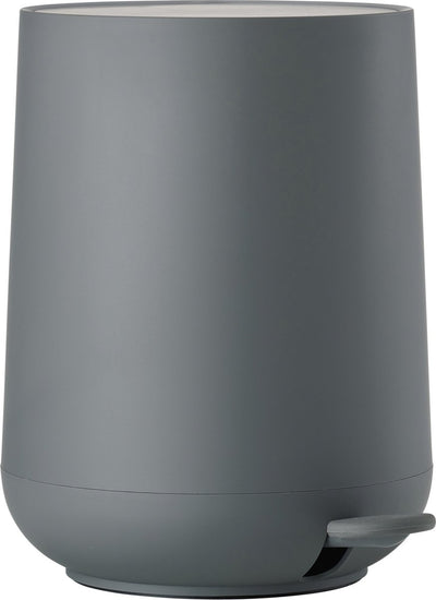 Zone denmark nova pedaalemmer - prullenbak badkamer softclose - afvalemmer klein - toilet badkamer accessoires - kunststof - 5 liter - 29 x 23 cm - grijs