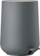 Zone denmark nova pedaalemmer - prullenbak badkamer softclose - afvalemmer klein - toilet badkamer accessoires - kunststof - 5 liter - 29 x 23 cm - grijs