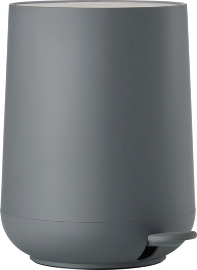 Zone denmark nova pedaalemmer - prullenbak badkamer softclose - afvalemmer klein - toilet badkamer accessoires - kunststof - 3 liter - 23,5 x 20,5 cm - grijs