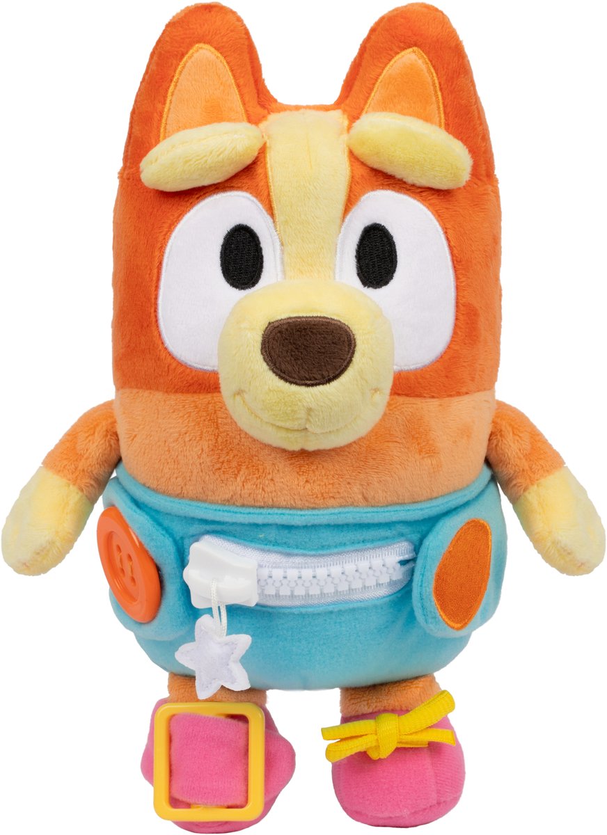 Moose toys bluey baby bingo dress and play pluchen knuffel