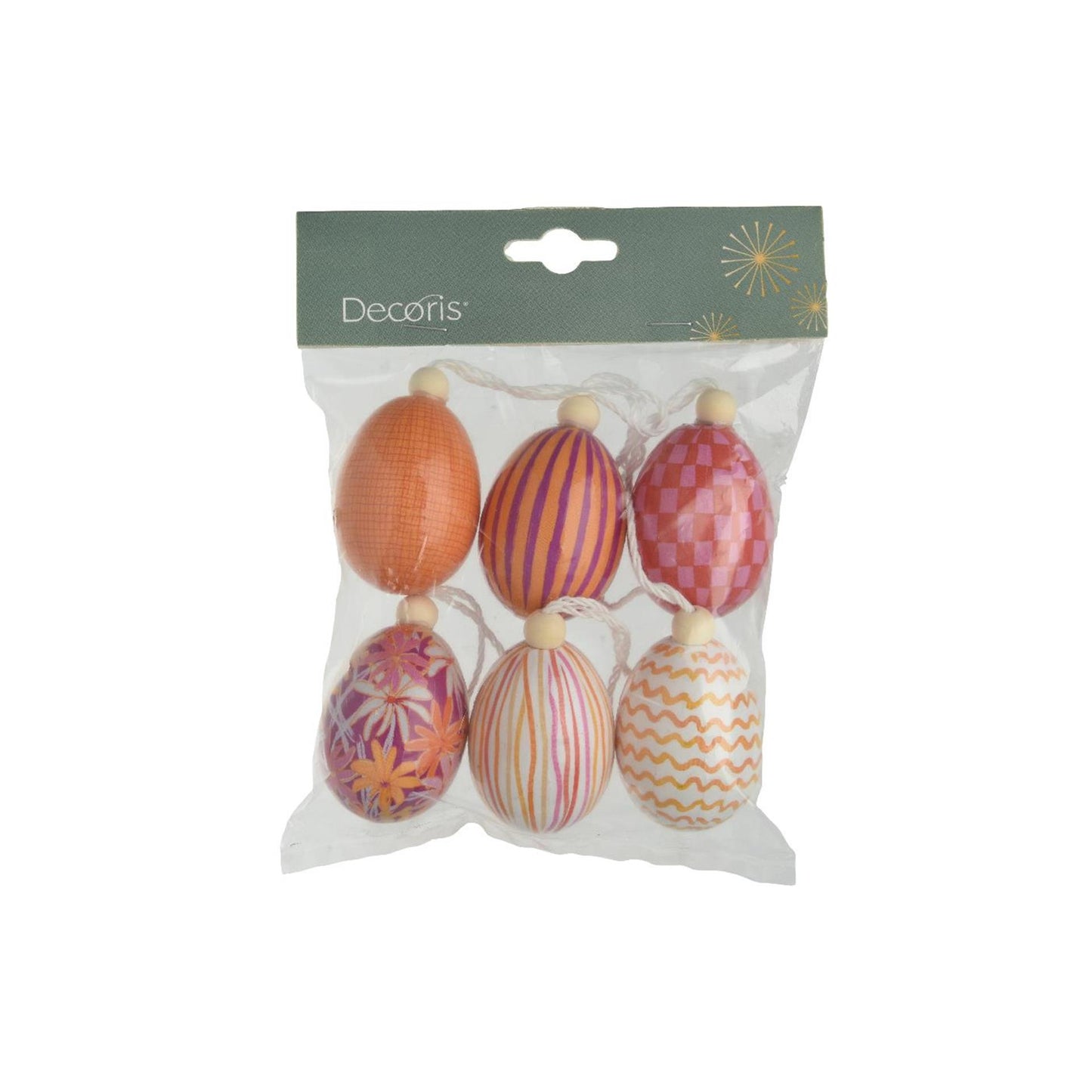 Decoris hangdecoratie ei foam ø4xh6cm