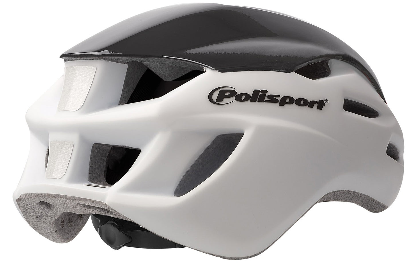 Polisport helm Aero Road mat wit glans zwart geel M 55-58cm