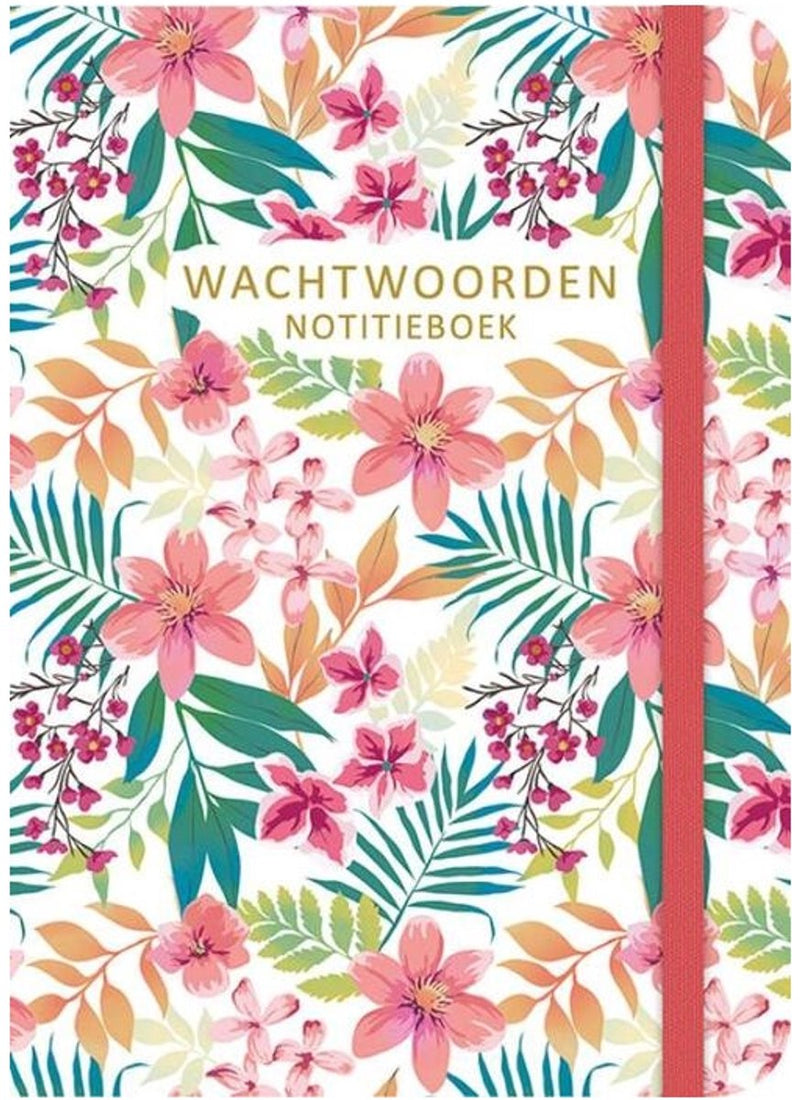Paperstore wachtwoorden notitieboekje - flowers