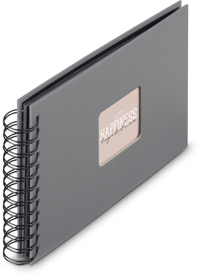 Hama spiraal fotoalbum - fine art - 24x17 - 50 pagina's - steengrijs