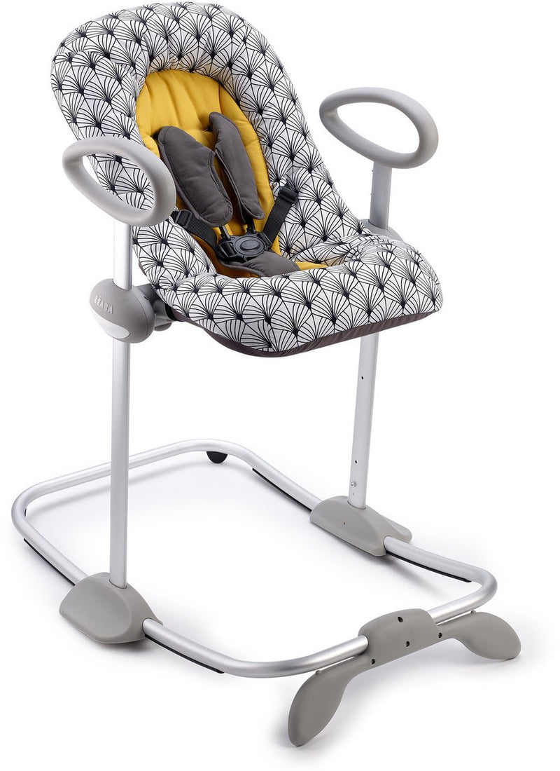 Béaba up down wipstoel - in hoogte verstelbare babyschommel met 4 standen - rugleuning in 3 posities van zittend tot liggend - 5-punts veiligheidsgordel en vergrendelbare schommelfunctie - wasbaar kussen - meerkleurig