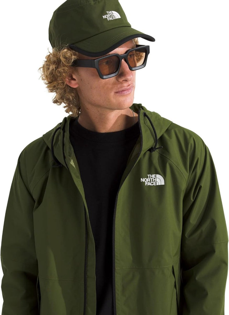 The north face m antora rain hoodie heren outdoorjas - woodland groen