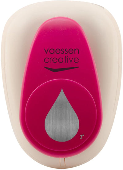 Vaessen creative pons - figuurpons - druppel - 7,6 x 5 cm