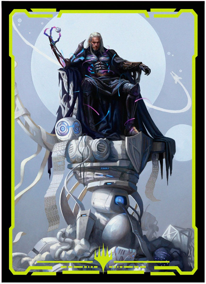 Ultrapro ultra pro - magic: the gathering - edge of eternities - tezzeret; cruel captain 100 standard sized card sleeves pack in clear box (63 x 89 mm) - uk
