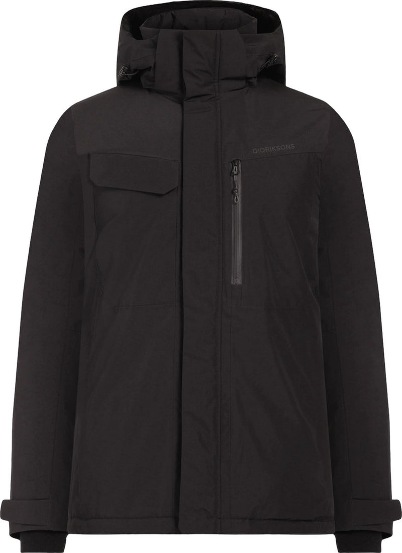 Didriksons stefan usx jkt heren outdoorjas - black xl