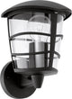 Eglo aloria - buitenverlichting - wandlamp - 1 lichts - zwart - helder