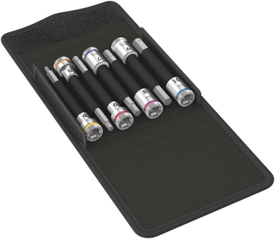Wera 8740 b hf 1 zyklop bitdoppen set binnenzeskant, met vasthoudfunctie, 3 8 -aandrijving, 7-delig - 1 stuk(s) - 05003180001