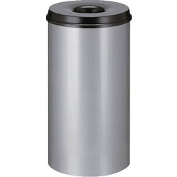 V-part - vlamdovende papierbak 50 ltr - steel - aluminiumgrijs, zwart