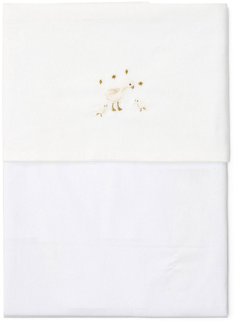 Little dutch ledikantlaken - wit - newborn naturals - little goose