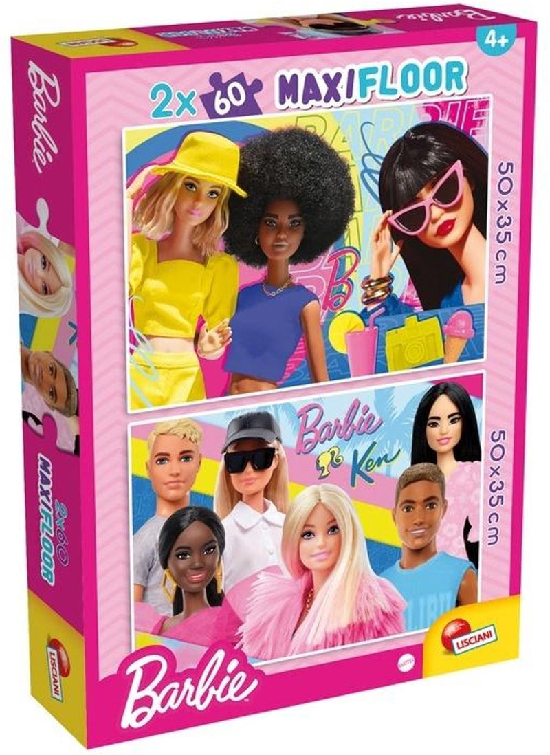 Lisciani barbie puzzle maxifloor 2 x 60