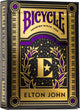Bicycle elton john - premium speelkaarten - poker - rocket man - music merchandise - official licensed - collectible