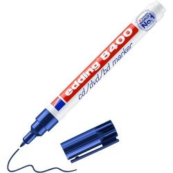 Cd- dvd-marker edding 8400 blauw ronde punt