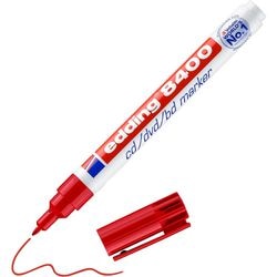 Cd-marker edding 8400 4-8400 002 breed 1mm rood rond permanent geurloos