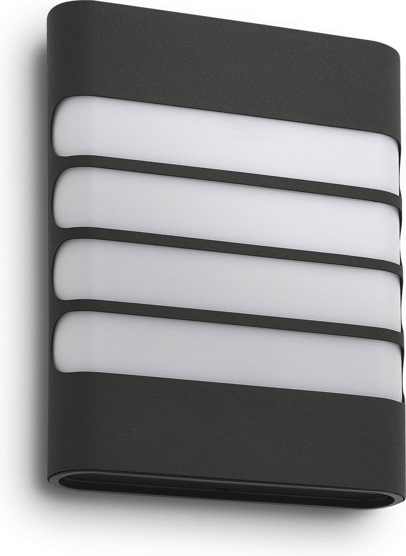 Philips led philips mygarden raccoon wandlamp - led - antraciet