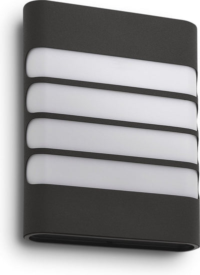 Philips led philips mygarden raccoon wandlamp - led - antraciet
