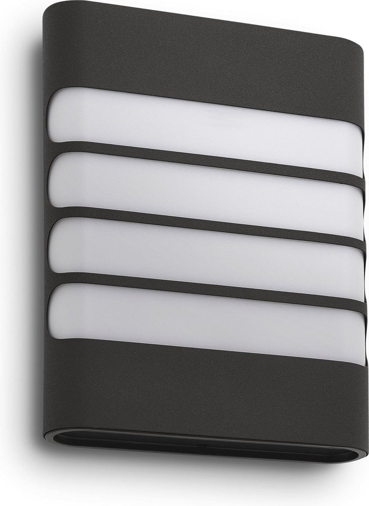 Philips led philips mygarden raccoon wandlamp - led - antraciet