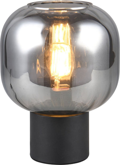Trio diva - tafellamp - zwart mat - excl. 1x e27 7 w - snoerschakelaar