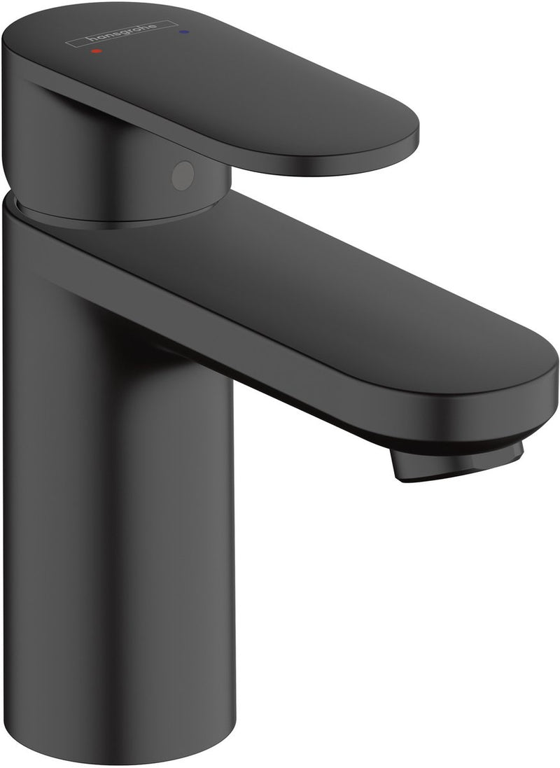 Hansgrohe vernis blend - wastafelmengkraan - ééngreeps bediening - zonder waste - 100mm maat - mat zwart