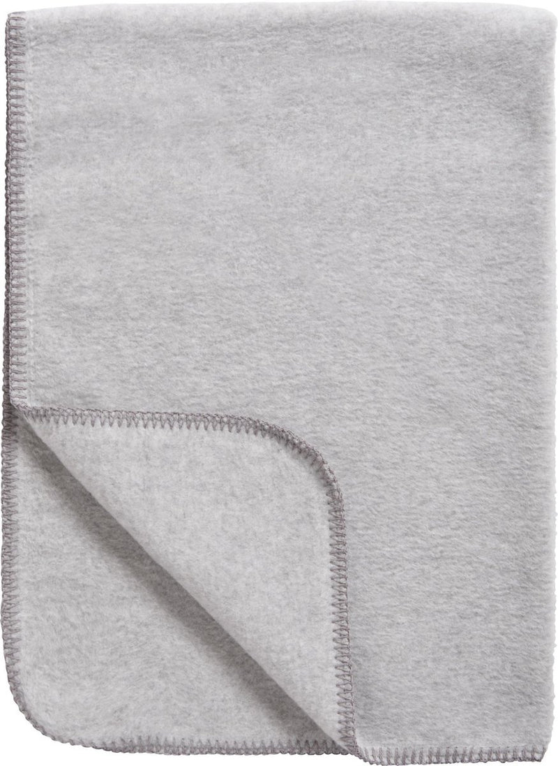 Meyco baby uni wiegdeken - geweven - grey melange - 75x100cm - 1.0 tog
