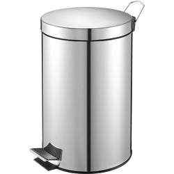 Pedaalemmer 40x25cm 12l zilver