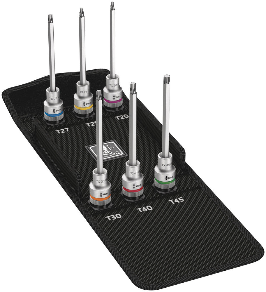 Wera 8767 hmc hf 2 zyklop bit-doppen-set torx®, met vasthoudfunctie, 6-delig - 1 stuk(s) - 05004211001